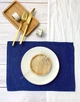 Сервировочный коврик (ланчмат) из льна TouchableLinen 2 шт 30x40 см Синий Подставка под тарелку - изображение 7