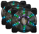 Набір Frime RGB-вентиляторів + Fun hub + ДК Frime Iris Flicker KIT (IRISFLICKERKIT) Чорний - изображение 4