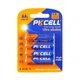 Батарейка лужна PKCELL 1.5V AAA/LR03, 4 штуки в блістері (PC/LR03-4B) ААА - зображення 1