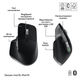 Комплект (клавіатура, миша) бездротовий Logitech MX Keys S Combo for Mac Space Grey (920-012845) - изображение 4