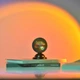 Проекційний міні світильник Sunset Lamp з пультом USB проектор атмосферна RGB лампа різнокольорова - зображення 2