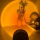 Проекційний міні світильник Sunset Lamp з пультом USB проектор атмосферна RGB лампа різнокольорова - зображення 6