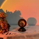 Проекційний міні світильник Sunset Lamp з пультом USB проектор атмосферна RGB лампа різнокольорова - зображення 8