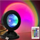 Проекційний міні світильник Sunset Lamp з пультом USB проектор атмосферна RGB лампа різнокольорова - зображення 10