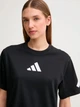 Футболка хлопковая женская Adidas W Z.N.E. Tee JJ4778 S Black/White (4067887577083) - изображение 8