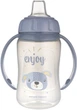 Тренировочная кружка Canpol Babies Cute Animals с силиконовым носиком и ручками 320 мл (56/512_blu2) - изображение 3