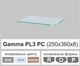 Стеклянная полочка навесная универсальная прямоугольная Commus PL3 PC (250х360х8мм) - изображение 4