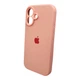 Чохол для смартфона Silicone Full Case AA Camera Protect for Apple iPhone 16 37,Grapefruit (FullAAi16-37) - изображение 5