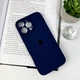 Чохол для смартфона Silicone Full Case AA Camera Protect for Apple iPhone 16 Pro Max 39,Navy Blue (FullAAi16PM-39) - изображение 7
