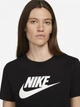 Футболка хлопковая женская Nike Sportswear Essentials Logo DX7906-010 XL Черная (0196154000451) - изображение 4