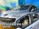 Ветровики для Peugeot 308 2007-2014 HTB 5D (+OT) (Heko) 26132 - изображение 3
