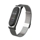 Ремешок MiJobs металлический миланская петля для Xiaomi Mi Band 5 / 4 / 3 Серебряный (1635P) - изображение 1