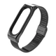 Ремешок MiJobs металлический миланская петля для Xiaomi Mi Band 5 / 4 / 3 Черный (1635P) - изображение 2
