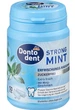 Жевательная резинка Dontodent Strong Mint без сахара мята 50шт. Германия 4067796064728 - изображение 1