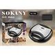 Контактный электрический гриль Sokany KJ-102G 750W бутербродница с антипригарным покрытием - изображение 2