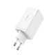 Мережевий зарядний пристрій Baseus GaN6 Pro Fast Charger 2C+2U 65W EU Moon White((With:Mini White Cable Type-C to Type-C 100W(20V/5A) 1m White） (P10162701213-00) - изображение 5