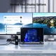 Док-станция DOCKCASE Visual Smart 10-in-1 USB-C Hub, 1 Gigabit Ethernet, HDMI 4K144Hz, PD 3.0 100w, USB-C&2 USB-A 10Gbps, многопортовый адаптер USB C для MacBook Pro/Air, Dell XPS.Цвет: Серый - изображение 4