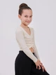 Детский лонгслив для девочки Smil 110787 122 см Бежевый (4824039341905) - изображение 4