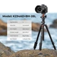 Профессиональный штатив для камеры, смартфона K&F Concept K234A0+BH-28 (высота 1,6м, грузоподъемность 8кг) (KF09.101V1) - изображение 2