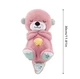 Інтерактивна м'яка іграшка Sleeping Bear Pink, нічник дихаючий ведмедик 30 см, Panalisa (97650070) - зображення 2