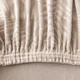 Набір з 4 чохлів на скандинавські стільці, Domidekor Velvet Palm leaves, універсальний, еластичний велюр (3790) бежевий - изображение 4