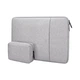 Чехол-сумка с боковым карманом для ноутбука макбука MacBook Air/Pro M1 M2 М3 15" / 16" с сумочкой для зарядки, мышки и телефона Серый - изображение 1