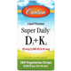 Вітаміни Carlson Вітамін D3+K2 у краплях 2000 МО та 45 мкг Super Daily D3+K2 10.16 мл - зображення 1