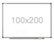Магнитно-маркерная доска в алюминиевой раме UkrBoards 100 х 200 см - изображение 1