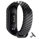 Ремінець силіконовий для фітнес браслета Xiaomi Mi Band 5/6/7 Silver Carbon з металевою кнопкою (mrk2503) - зображення 1