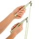 Скакалка скоростная кроссфит с подшипником и стальным тросом LiveUp Speed Jump Rope 8283 длина 3м Green - изображение 5