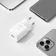 Зарядное устройство Baseus Type-C 20W с кабелем Type-C - Lightning Super Si White (TZCCSUP-B02) - изображение 4