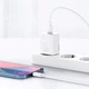 Зарядное устройство Baseus Type-C 20W с кабелем Type-C - Lightning Super Si White (TZCCSUP-B02) - изображение 6