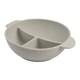 Тарелка детская Canpol babies DOTS силиконовая на присоске с секциями, серая (51/403_grey) - изображение 1
