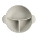 Тарелка детская Canpol babies DOTS силиконовая на присоске с секциями, серая (51/403_grey) - изображение 7