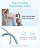 Магнітна батарея з підставкою Anker Zolo Magnetic Power Bank 10,000mAh 30W Max з вдубованим кабелем Type-C для iPhone 17/16/15/14/13/12 Series - White - зображення 6