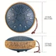 Глюкофон на 15 нот 30.5см с сумкой и аксессуарами Tongue Drum Navy Blue - изображение 4