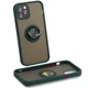 Чохол Fiji Colorframe для Apple iPhone 12 mini матовий бампер з кільцем підставкою Green - зображення 1
