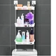 Полиця-стелаж Stenson R93341 для туалету металева 30х14, 5х77 см White - зображення 4