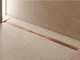 Повний душовий комплект трапу TECEdrainprofile Brushed Gold Optic 80 см з низьким сифоном DN40 і ніжками - изображение 1