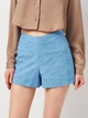 Шорты женские Zara 8814/084 M Синие (00881408400032) - изображение 4
