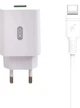 Сетевое зарядное устройство XO QC 3.0 L36 18W/1USB + Type-C White (XO-L36-TC) - изображение 1