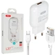 Сетевое зарядное устройство XO L37 2.1A/1USB + кабель Micro-USB White (XO-L37-MCR) - изображение 3