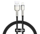 Кабель металлические штекеры BASEUS Cafule Metal USB - Lightning 25 см (CALJK-01) черный - изображение 8