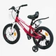 Детский двухколёсный велосипед CORSO TAYGER TG-10258 16" дюймов, алюминиевая рама, съемные страховочные колеса, дисковые тормоза, Красный - изображение 3