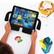 Противоударный детский чехол STR EVA для Apple iPad 11" 2025 (A16) человечек с ручками Black - изображение 6