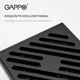 Трап вертикальний GAPPO G81050-6, латунь, 100х100 мм, чорний - зображення 3