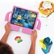 Противоударный детский чехол STR EVA для Apple iPad 11" 2025 (A16) человечек с ручками Pink - изображение 7