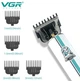 Машинка тример акумуляторний для стрижки волосся бороди вусів USB 5 Вт VGR V-079 Білий - изображение 5