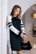 Теплое платье из трехнитки на флисе Fashion 54/56 темно-зеленый - изображение 2