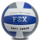 Мяч волейбольный клееный PU FOX SD-V8000 (PU с сотами, №5, 5 слоев, серый-синий) - изображение 1